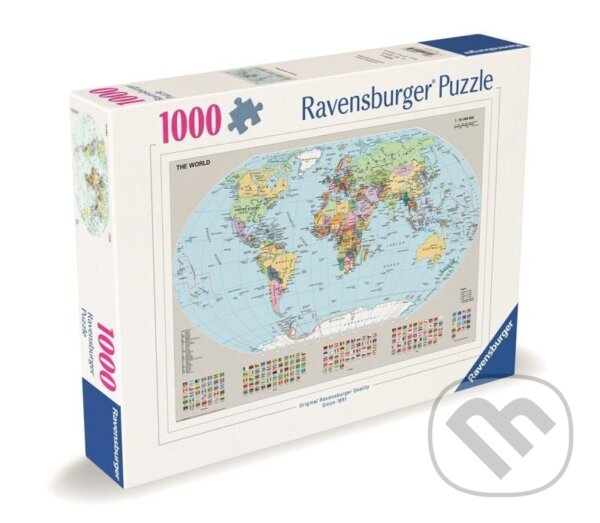 Politická mapa světa puzzle 1000 dílků