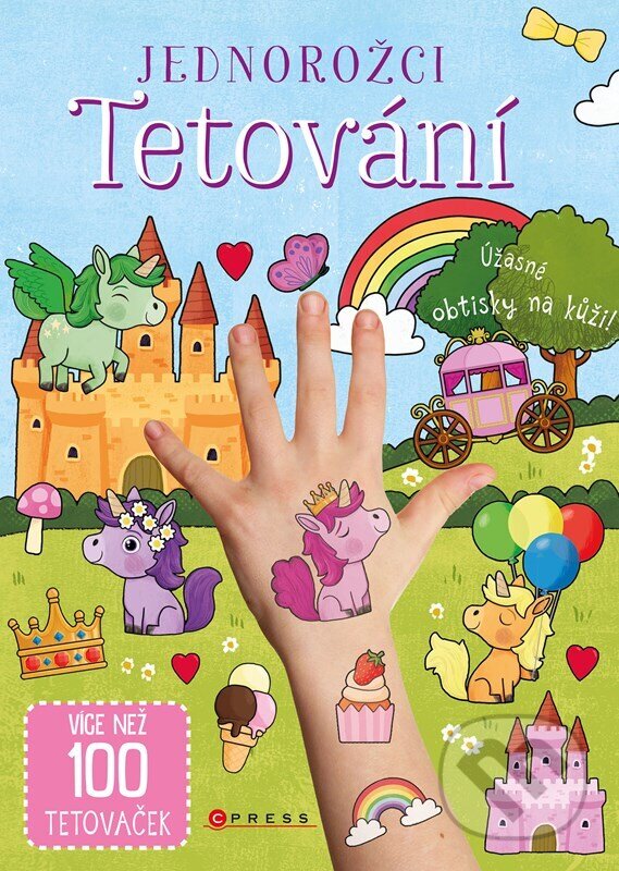 Levně Jednorožci: tetování - kniha z kategorie Omaľovávanky, vystrihovanie, papier