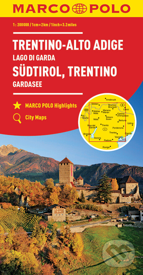 Levně Trentino-Alto Adige / Südtirol, Trentino (Lago di Garda / Gardasee (mierka hlavnej mapy: 1:200 000))