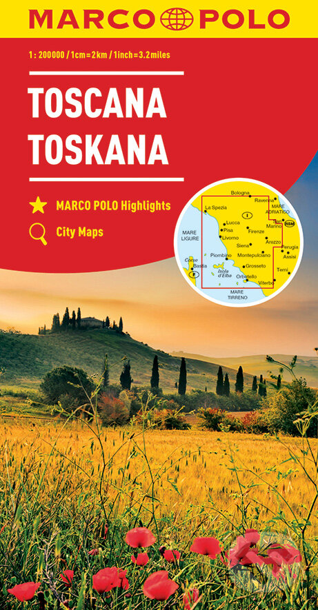 Levně Toscana / Toskana (mierka hlavnej mapy: 1:200 000) - kniha z kategorie Mapy Európy