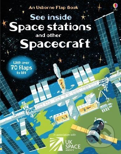 Kniha: See Inside Space Stations and Other Spacecraft (Rosie Dickins). Usborne, 2017
