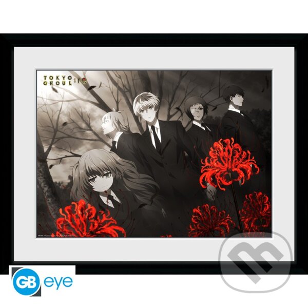 Levně Tokyo Ghoul: Zarámovaný plagát - Red Flowers