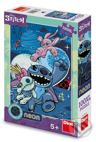 Levně 100XL Stitch neon - puzzle z kategorie 60 – 300 dielikov
