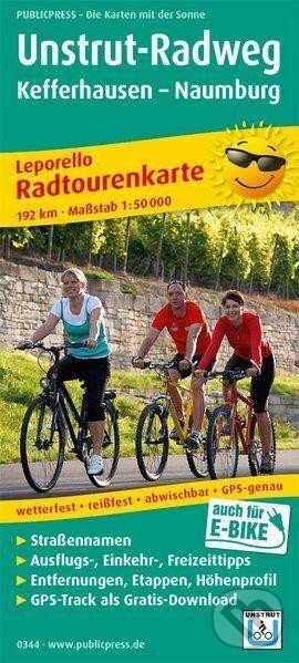 Levně Cyklostezka Unstrut, Kefferhausen-Naumburg 1:50 000 / cyklistická mapa - kniha z kategorie Mapy Európy