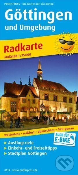 Goettingen a okolí 1:75 000 / cyklistická mapa (freytag&berndt). freytag&berndt, 2018