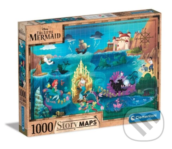 Levně Disney Mapa Malá mořská víla - puzzle z kategorie Ostatné