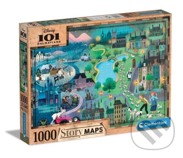 Levně Disney mapa 101 Dalmatinů - puzzle z kategorie Disney