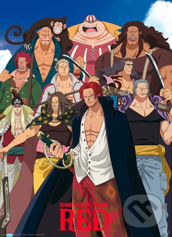 Levně One Piece: Red Plagát - Red Hair Pirate