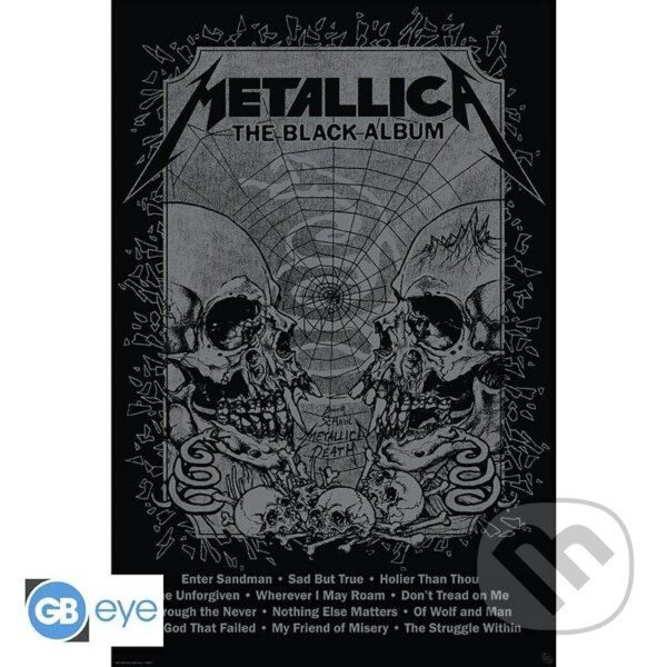 Levně Metallica Plagát Maxi - Black Album