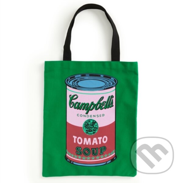 Levně Warhol Soup Can Canvas Tote Bag - Green - Galison - kniha z kategorie Tašky