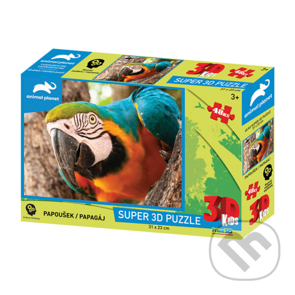 Levně Papoušek - puzzle z kategorie 3D puzzle