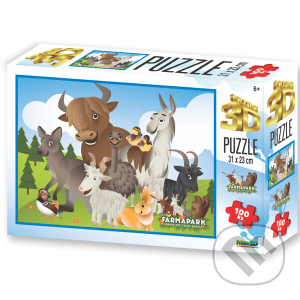 Puzzle: FARMAPARK ZVÍŘÁTKA (Prime 3D). Prime 3D, 2024