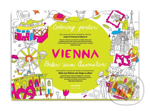 Levně Vienna - kniha z kategorie Omaľovávanky, vystrihovanie, papier
