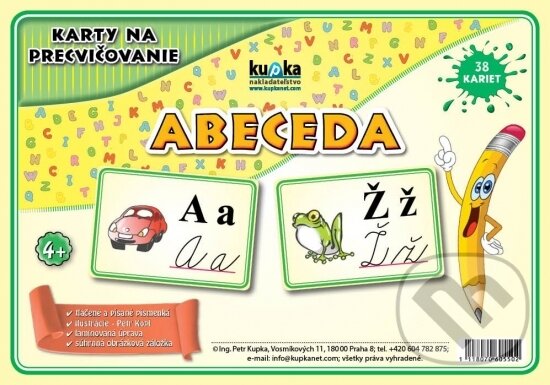 Karty na precvičovanie - abeceda - Petr Kupka, Kupka, 2017