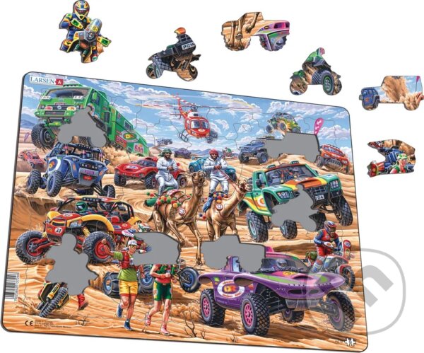 Levně Vzrušujúce preteky - puzzle z kategorie Detské puzzle