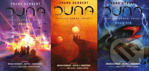Levně Kolekcia kníh DUNA grafický román Frank Herbert (komplet) - kniha z kategorie Fantasy