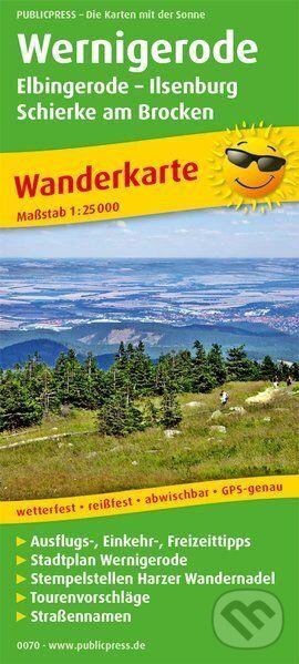 Wernigerode, Elbingerode-Ilsenburg, Schierke am Brocken 1:25 000 / turistická mapa (freytag&berndt)