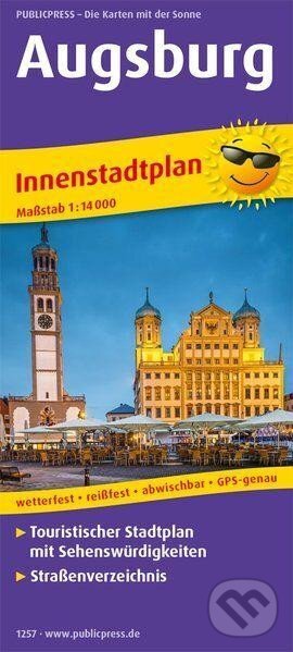 Augsburg 1:14 000 / plán města (freytag&berndt). freytag&berndt, 2017