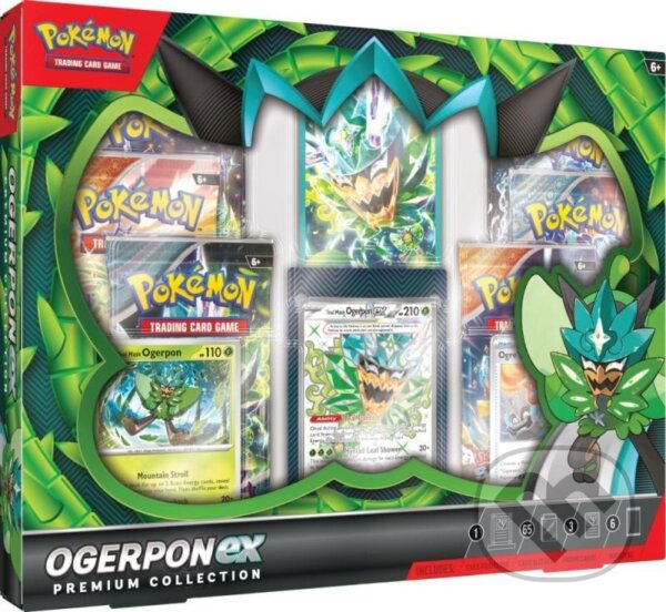 Spoločenská hra: Pokémon TCG: Ogerpon ex Premium Collection (ADC BF). ADC BF