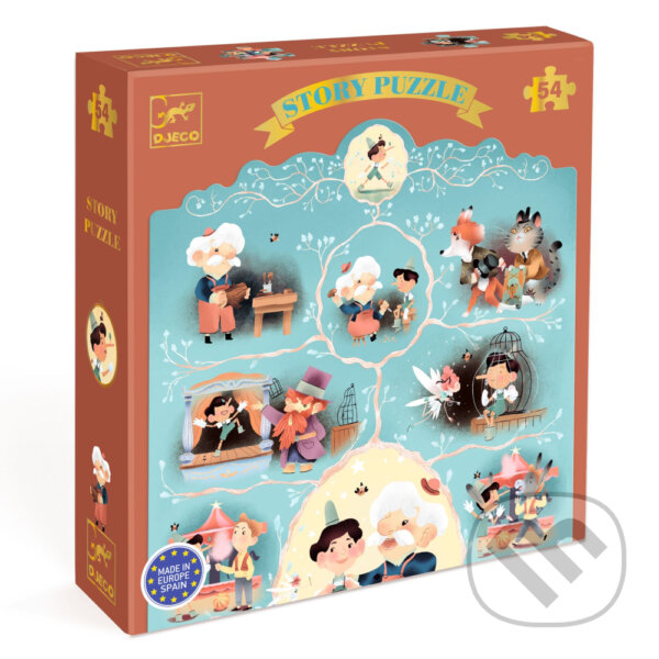 Levně Príbehové Puzzle: Pinocchio - puzzle z kategorie 15 – 60 dielikov