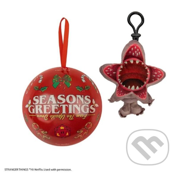 Levně Stranger Things Vianočná dekorácia s plyšovou kľúčenkou - Demogorgon
