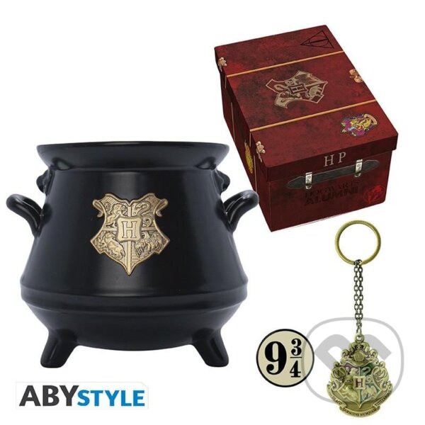 Levně Harry Potter Darčekový set (Hrnček, Kľúčenka, Odznak)