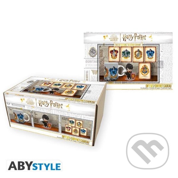 Levně Harry Potter Darčekový set (Hrnček, Akrylová postavička, Pohľadnica)