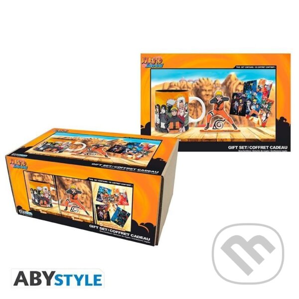 Levně Naruto Shippuden Darčekový set (Hrnček, Akrylová figúrka, Set pohľadníc)