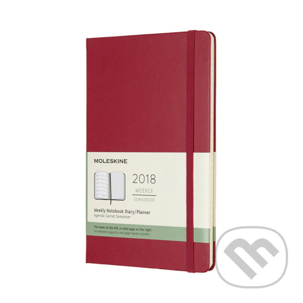 Moleskine – 12-mesačný plánovací ružový zápisník 2018 (Moleskine)