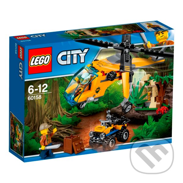 LEGO City Jungle Explorers 60158 Nákladní helikoptéra do džungle, LEGO, 2017