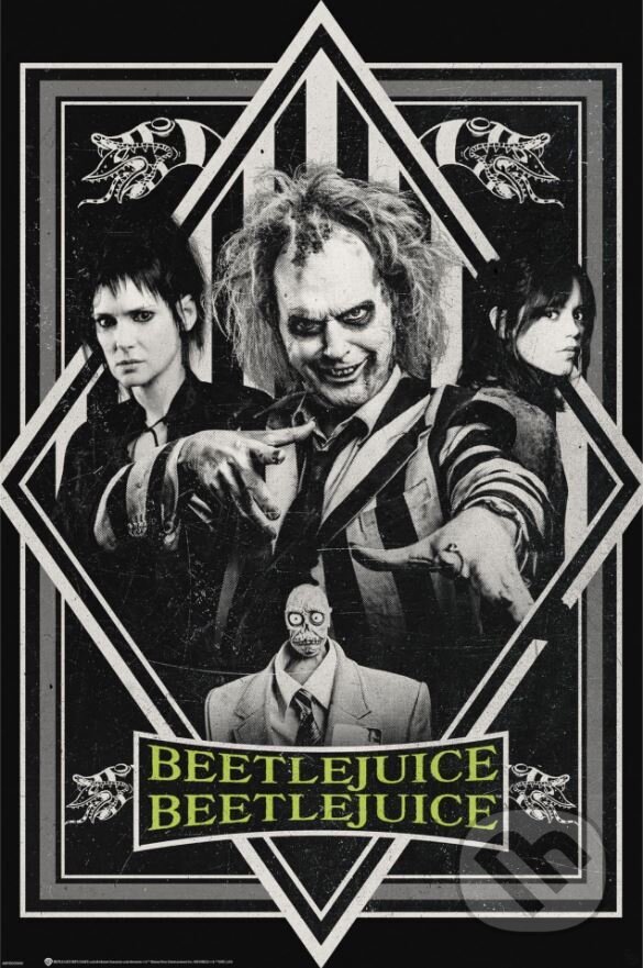 Plagát Beetlejuice 2: Čierna & biela (). , 2024