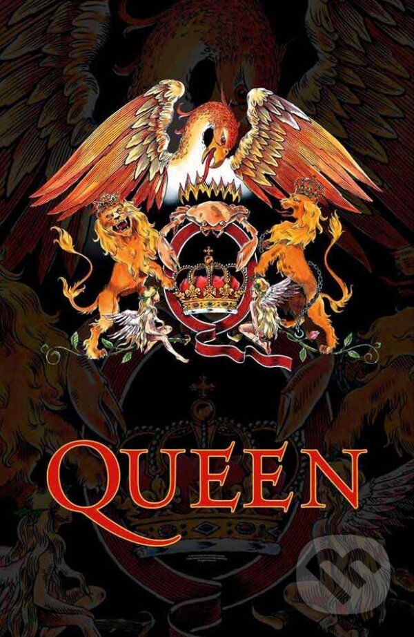 Textilný plagát - vlajka Queen: Crest (Queen). Queen, 2024
