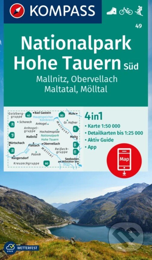 Levně 49 Nationalpark Hohe Tauern Süd 1: 50 000