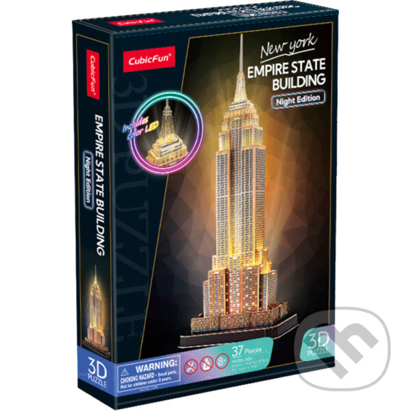 Puzzle: Puzzle 3D s LED Noční edice: Empire State Building (CubicFun). CubicFun, 2024