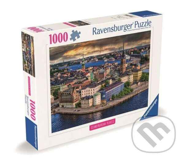 Puzzle: Skandinávie: Stockholm, Švédsko (Ravensburger). Ravensburger, 2024