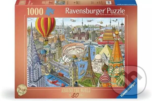 Levně Cesta kolem světa za 80 dní - puzzle z kategorie Umelecké