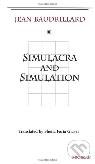 Levně Simulacra and Simulation - Jean Baudrillard - kniha z kategorie Filozofia