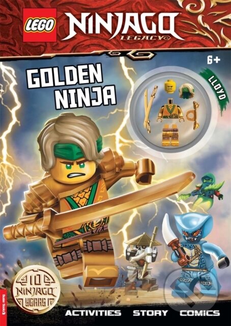 Kniha LEGO® NINJAGO®: Golden Ninja Activity Book (with Lloyd minifigure)
