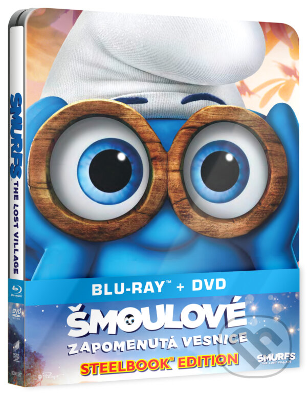 Levně Šmoulové: Zapomenutá vesnice Steelbook (Blu-ray + DVD) - film z kategorie Steelbooky