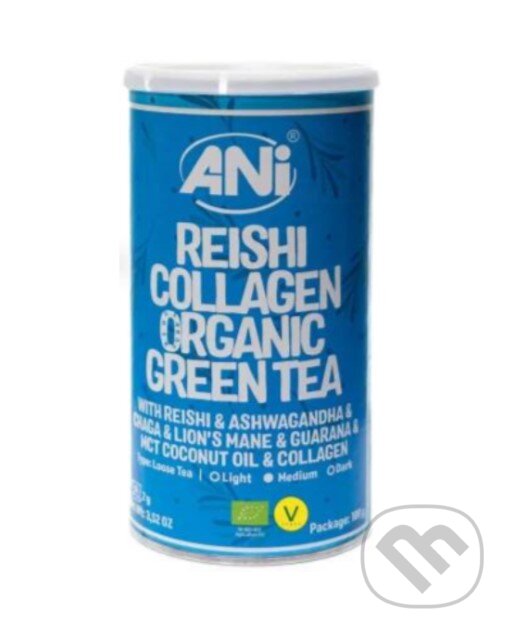 Levně Kolagénový Reishi BIO čaj s Ashwagandha, Chaga, Guarana, Lion’s Mane, MCT 100g