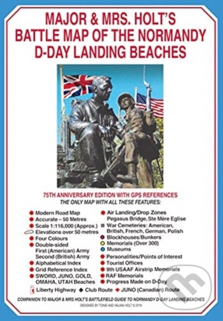 Levně Major & Mrs Holt's Battle Map of The Normandy D-Day Landing Beaches (Map) - kniha z kategorie Zdravie a životný štýl