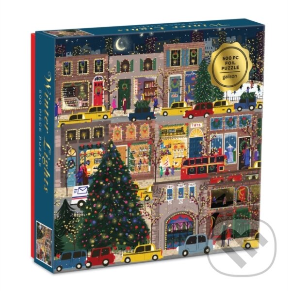 Levně Winter Lights Foil Puzzle 500 Piece Puzzle - Galison - puzzle z kategorie Ostatné