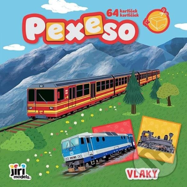 Levně Pexeso v sešitu Vlaky - hra z kategorie Karty, pexeso