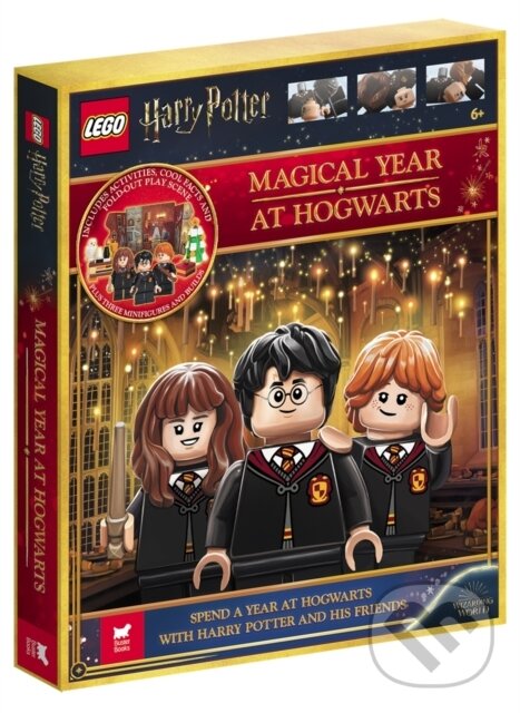 Kniha: LEGO® Harry Potter™: Magical Year at Hogwarts (with 70 LEGO bricks, 3 minifigures, fold-out play scene and fun fact book) (Buster Books a LEGO®)