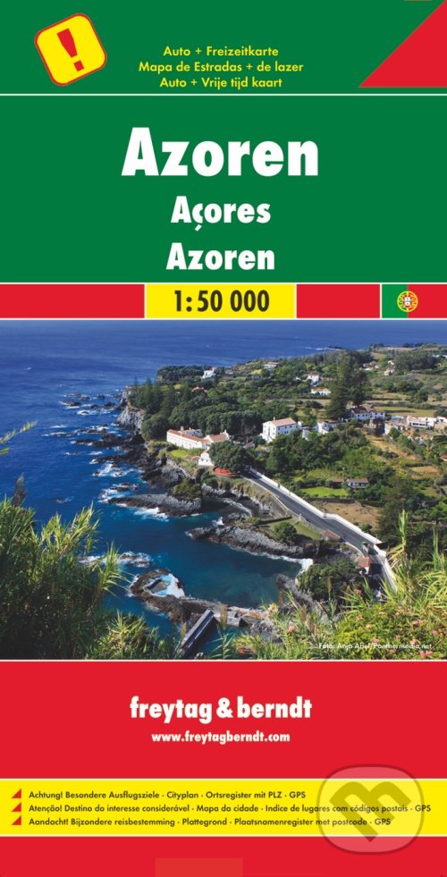 Levně Azoren 1:50 000 (Automapa - Platná do r. 2020)