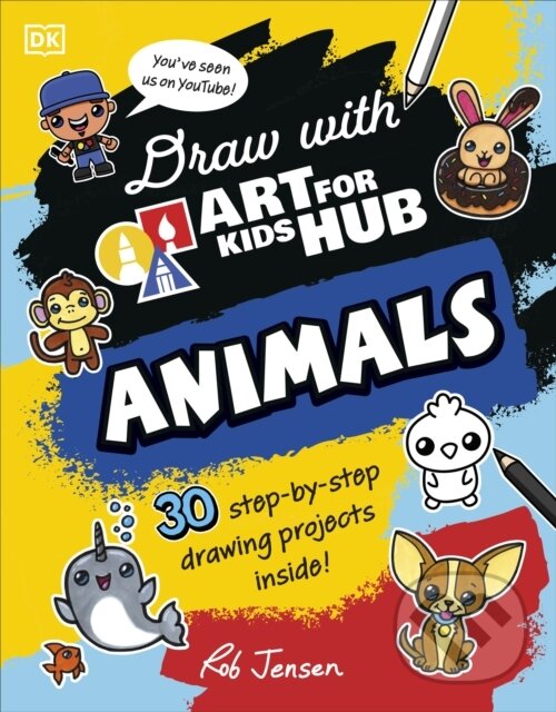 Levně Draw with Art for Kids Hub Animals - Art For Kids Hub, Rob Jensen - kniha z kategorie Naučné knihy