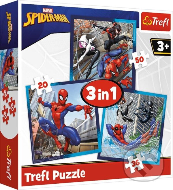 TREFL Puzzle Spiderman 3v1 (20,36,50 dílků)