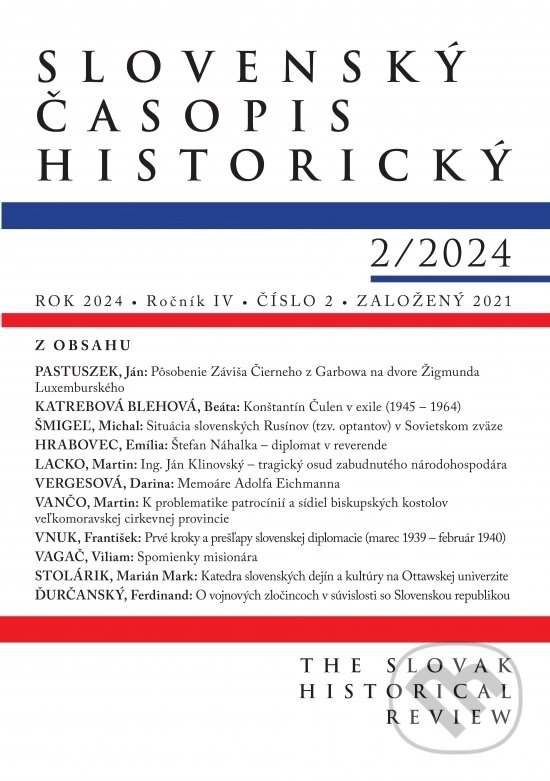 Levně Slovenský časopis historický 2/2024 - kolektív autorov