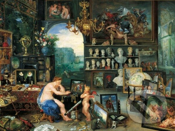 Puzzle: Alegoria zmyslov (Brueghel)