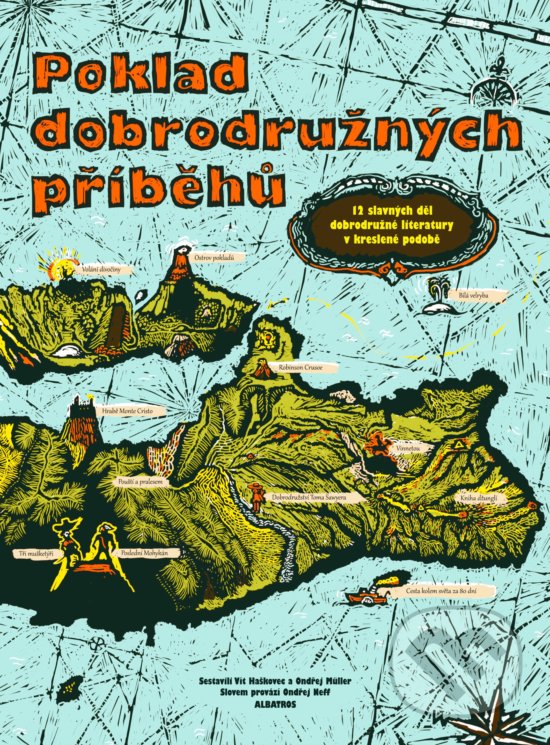 Levně Poklad dobrodružných příběhů (12 slavných děl dobrodružné literatury v kreslené podobě) - kniha z kategorie Komiksy